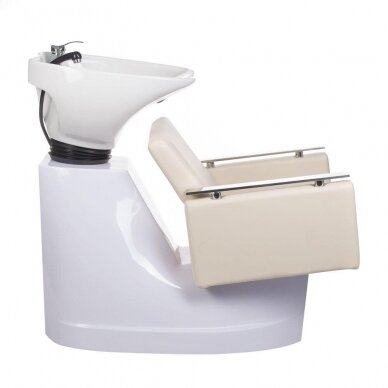 Professional hairdresser sink for beauty salons MILO BH-8025, cream color 3