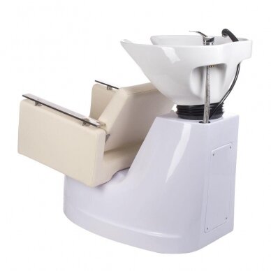 Professional hairdresser sink for beauty salons MILO BH-8025, cream color 4