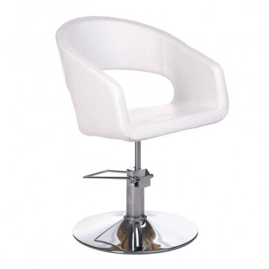 Professional hairdressing chair BH-8821, white color