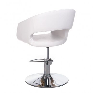 Professional hairdressing chair BH-8821, white color 4