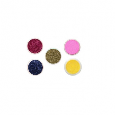 Glitter for nails 5 pcs. + 1 applicator