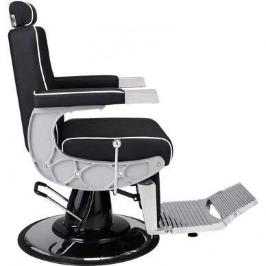 Professional barber chair for hairdressers and beauty salons CARLOS, black color 2