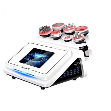 Professional 7 in 1 vacuum, radio frequency (RF) and cavitation (80K) machine for face and body treatments 1