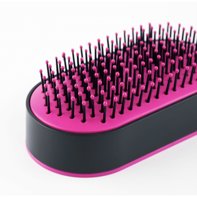 CENTRAL HOLLOW 3D COMB antistatic hairbrush with flexible bristles, purple color 2