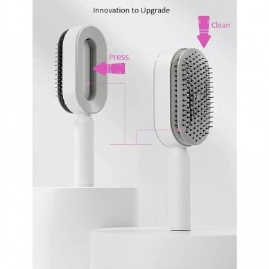 CENTRAL HOLLOW 3D COMB hair brush, white color 2