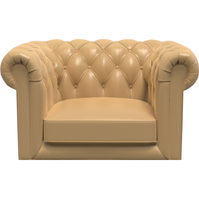 Chesterfield-style waiting room armchair for beauty salon DUKE 2