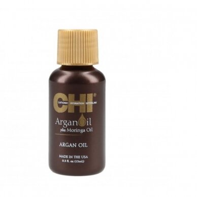 CHI ARGAN OIL lengvas atkuriamasis maitinantis ir plaukus drėkinantis aliejus, 15 ml.