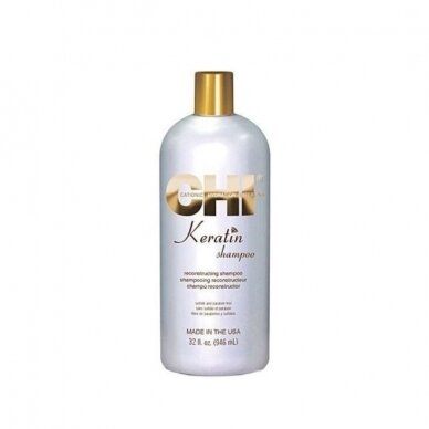 CHI KERATIN restorative hair shampoo with keratin, 946 ml