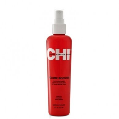 CHI TS VOLUME BOOSTER LIQUID GEL  apimties suteikiantis skystas gelis-purškiklis plaukams, 237 ml