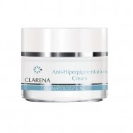 CLARENA DERMATOLOGY LINE kremas kasdienei odos priežiūrai, turinčios spalvos pakitimus ir netolygų atspalvį priežiūrai, 50 ml