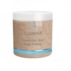 CLARENA CAPPUCCINO SLIM SUGAR PEELING sugar scrub with coffee particles, 500 ml