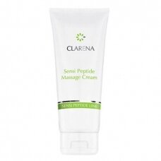 CLARENA SENSI PEPTIDE LINE massage cream for the face and décolletage area for sensitive, hyperreactive, allergy-prone skin, 200 ml