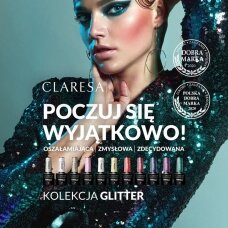 CLARESA ilgalaikis hibridinis nagų lakas GLITTER 20, 5g.