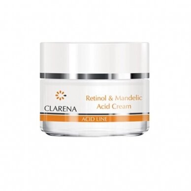 CLARENA ACID LINE retinol and mandelic acid cream for mature skin, 50ml