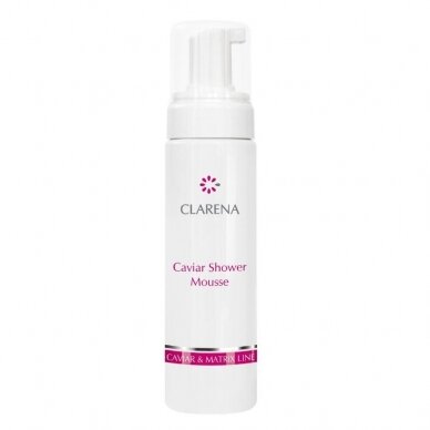 CLARENA CAVIAR light foam body wash foam, 200 ml