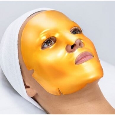 CLARENA GOLDEN VIT C hydrogel mask for anti-wrinkle and rejuvenating procedures, 1 pc.