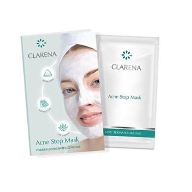 CLARENA MAX DERMASEBUM LINE deep cleansing mask for oily, acne-prone and combination skin, 5 ml