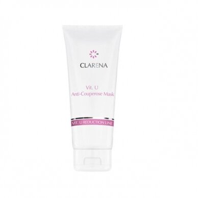 CLARENA VIT. U ANTI-COUPEROSE MASK soothing cream mask, 200 ml