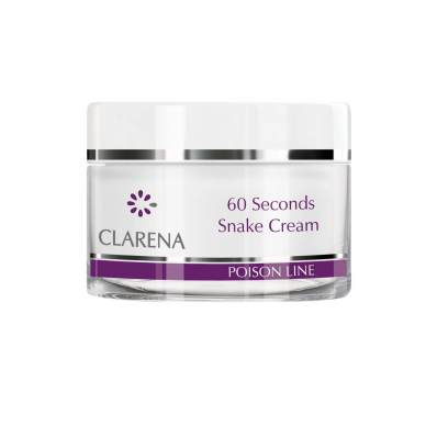 CLARENA POISON LINE 60 SECONDS SNAKE day cream for mature facial skin, 50 ml