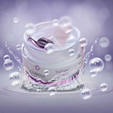 CLARENA POISON LINE SNAIL MUCIN CREAM lengvas kremas su sraigių mucinu, 50 ml 1