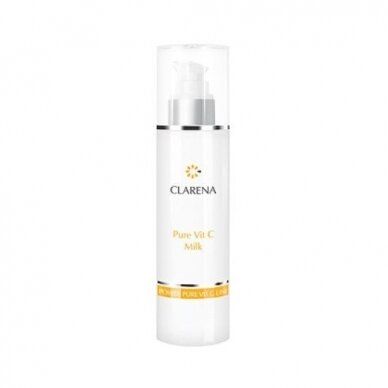 CLARENA POWER PURE VIT C makeup remover for the care of gray skin with dilated capillaries, 200ml