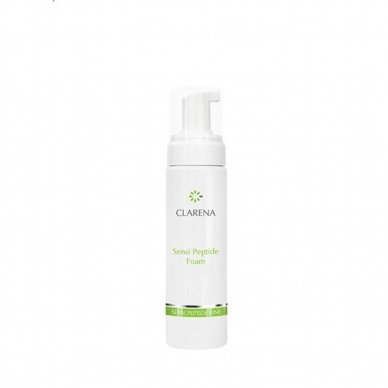 CLARENA SENSI PEPTIDE LINE gentle foam for daily face and eye cleansing, 200 ml