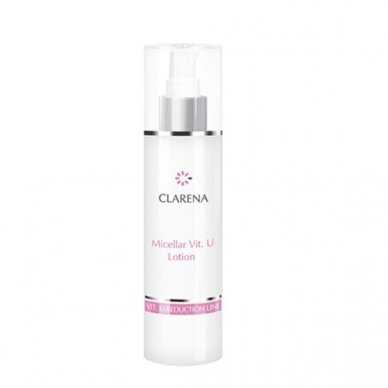 CLARENA VIT. U micellar lotion with vitamin U for sensitive skin with dilated capillaries, 200 ml