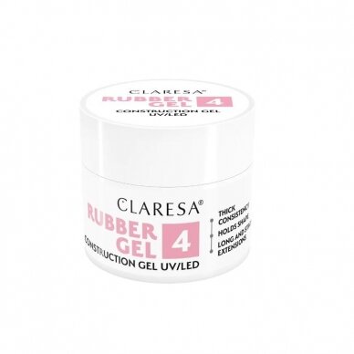 CLARESA gelinio lakavimo bazė RUBBER GEL 4, 12 g 1