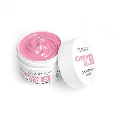 CLARESA gelinio lakavimo bazė RUBBER GEL 5, 12 g