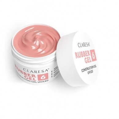 CLARESA gelinio lakavimo bazė RUBBER GEL 6, 12 g