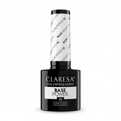 CLARESA hybrid gel polish base POWER BASE 15, 5 g. 1