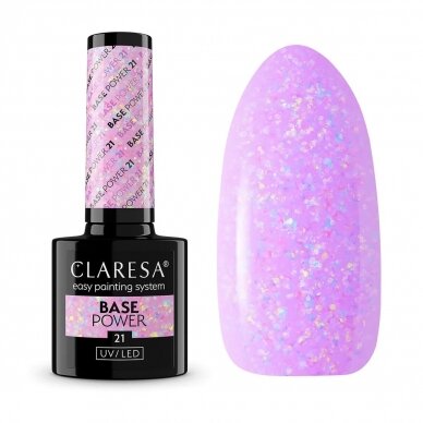 CLARESA hybrid gel polish base POWER BASE 21, 5 g. 1