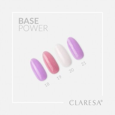 CLARESA hibridinė gelinio lakavimo bazė POWER BASE 21, 5 g. 2