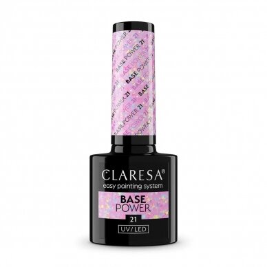 CLARESA hybrid gel polish base POWER BASE 21, 5 g.