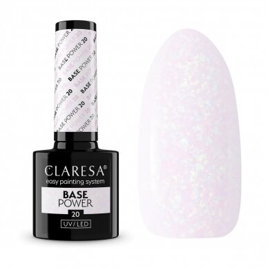 CLARESA hybrid gel polish base POWER BASE 20, 5 g. 1