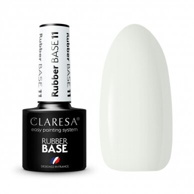 CLARESA hibridinė kaučiukinė gelinio lakavimo bazė RUBBER BASE 11, 5g.