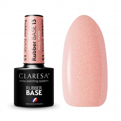 CLARESA hybrid rubber gel polish base RUBBER BASE 13, 5g.