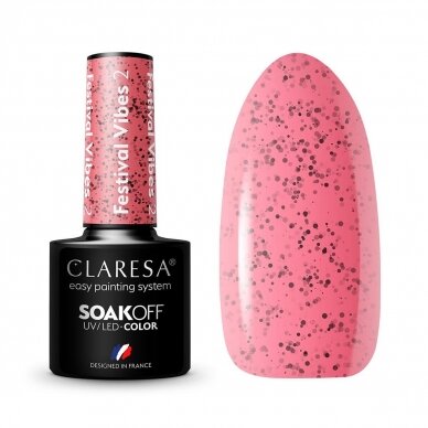 CLARESA long lasting hybrid gel polish FESTIVAL VIBES 2, 5g.