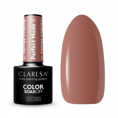 CLARESA long lasting hybrid gel polish PERFECT NUDE 8, 5g.