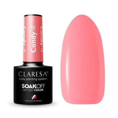 CLARESA long lasting hybrid gel polish CANDY 4, 5g.