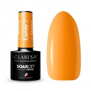 CLARESA long lasting hybrid gel polish CANDY 2, 5g.