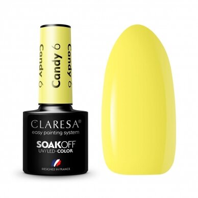 CLARESA long lasting hybrid gel polish CANDY 6, 5g.