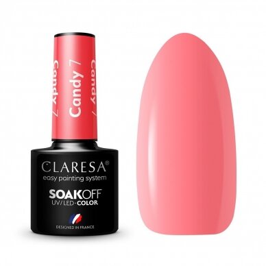 CLARESA long lasting hybrid gel polish CANDY 7, 5g.