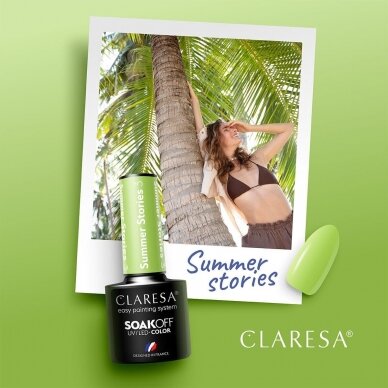 Стойкий гибридный лак для ногтей CLARESA SUMMER STORIES 3, 5г. 1