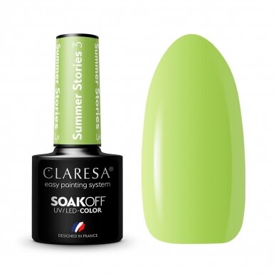 CLARESA long-lasting hybrid nail polish SUMMER STORIES 3, 5g.