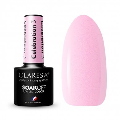 CLARESA long lasting hybrid gel polish CELEBRATION 3, 5g.