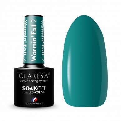 CLARESA long lasting hybrid gel polish WARMIN"FALL 2, 5g.