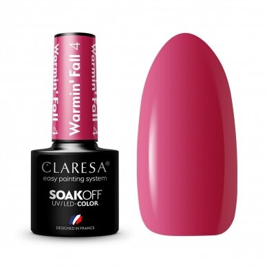 CLARESA long lasting hybrid gel polish WARMIN"FALL 4, 5g.