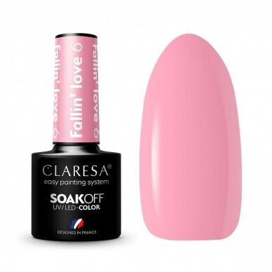 CLARESA long lasting hybrid gel polish FALLIN"LOVE 6, 5g.