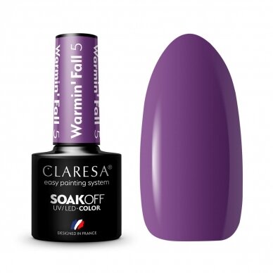 CLARESA long lasting hybrid gel polish WARMIN"FALL 5, 5g.